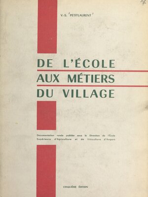 cover image of De l'école aux métiers du village